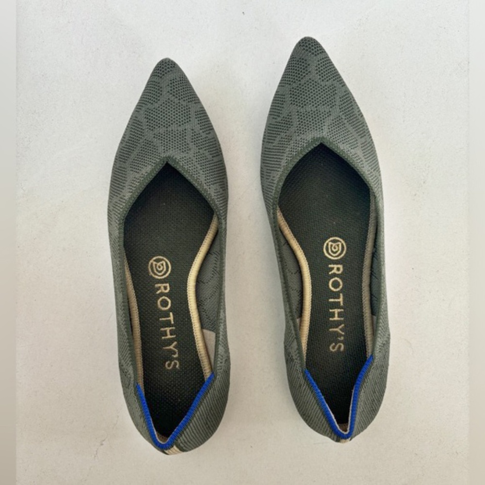 [Rothy’s - The Point] Sage Knit Ballet Flats (Machine Washable)